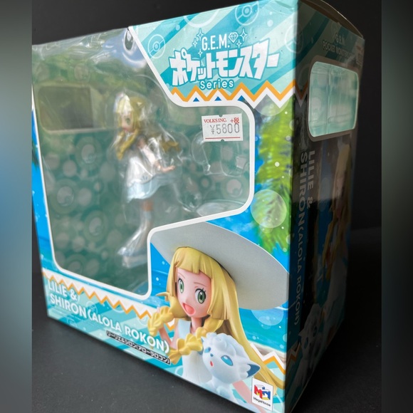 Anime figure MegaHouse G.E.M. Pokemon Series Lillie Shiron Alola Rokon Figure - Picture 11 of 12
